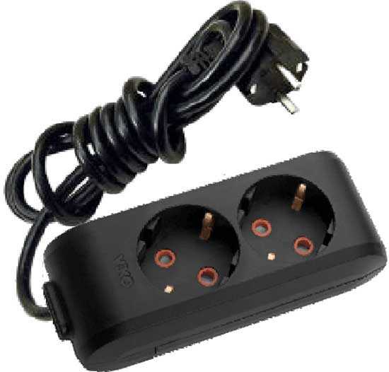 Viko Multi-Let İkili Grup Priz Topraklı 3 Metre Siyah (Çocuk Korumalı) 90133203