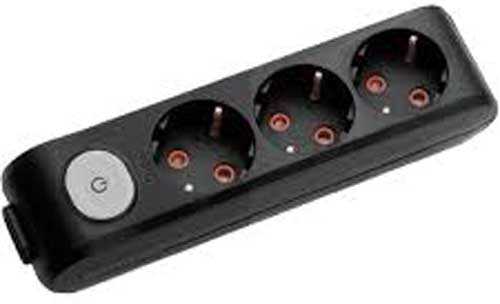 Viko Multi-Let Siyah Üçlü Grup Priz Anahtarlı Topraklı Ç.K Klemensli Ups 90139300