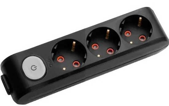 Viko Multi-Let Üçlü Grup Priz Anahtarlı Topraklı Klemensli Siyah (Çocuk Korumalı) 90137300