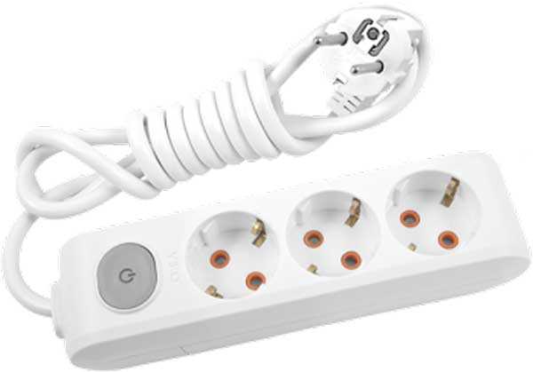 Viko Multi-Let Üçlü Grup Priz Anahtarlı Topraklı 5 Metre Beyaz (Çocuk Korumalı) 90117305