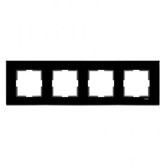 Artline Novella Cam Düz Siyah Dörtlü Çerçeve