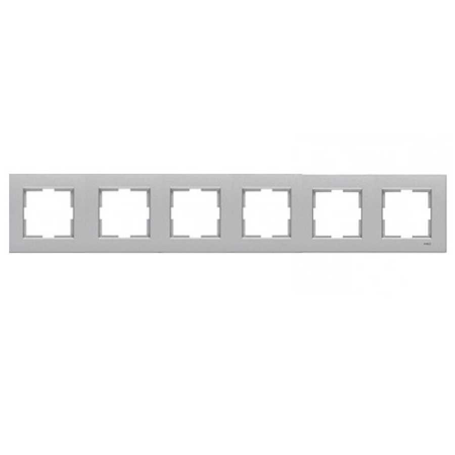 Viko Artline Novella Gümüş Altılı Çerçeve