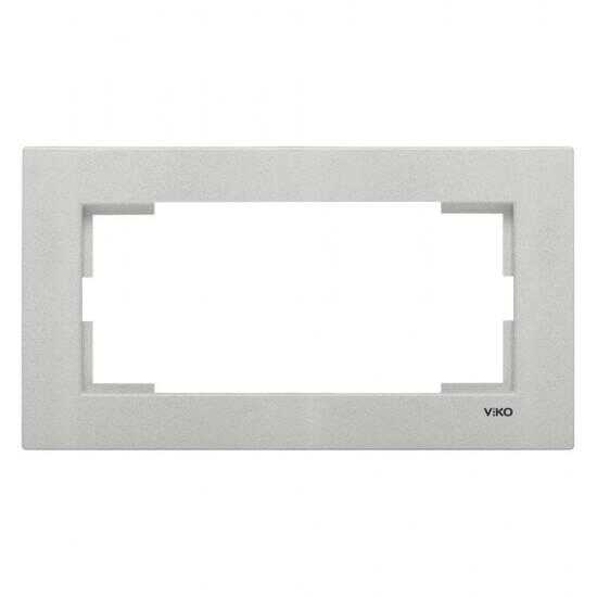 Viko Artline Novella Metalik Beyaz İkili Sıvaaltı Çerçeve