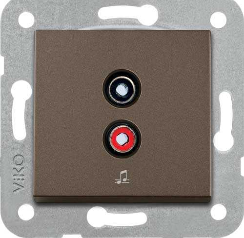 Viko Artline Novella/Trenda Antrasit Müzik Yayın Prizi Kapak (Mekanizma Hariç)