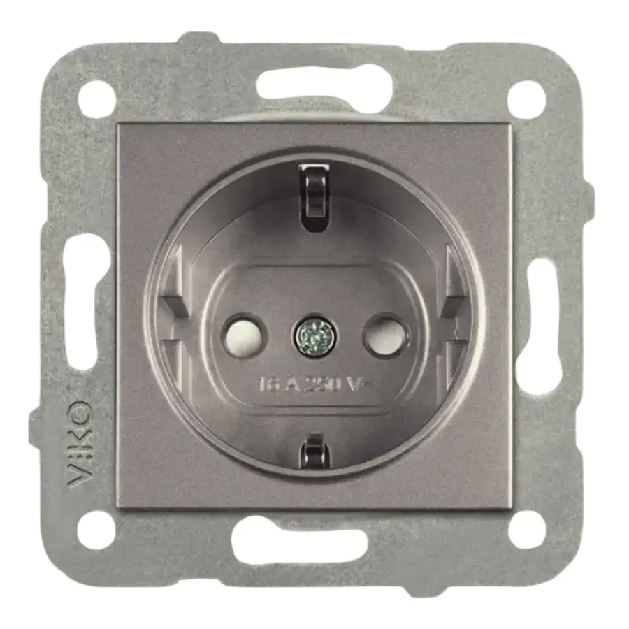 Artline Novella/Trenda Antrasit Topraklı Priz Ç.K. Kapak (Mekanizma Hariç)