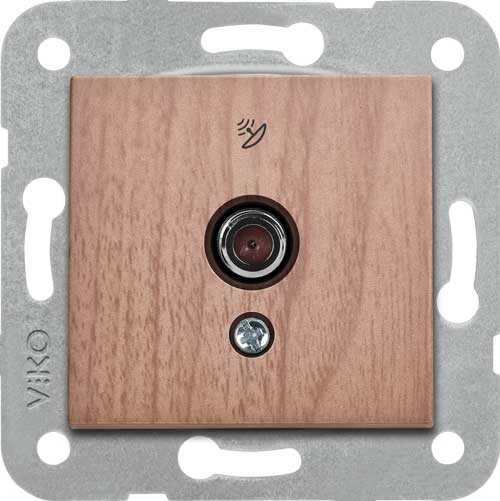 Artline Novella/Trenda Ceviz F Konnektör Uydu Prizi Kapak (Mekanizma Hariç)