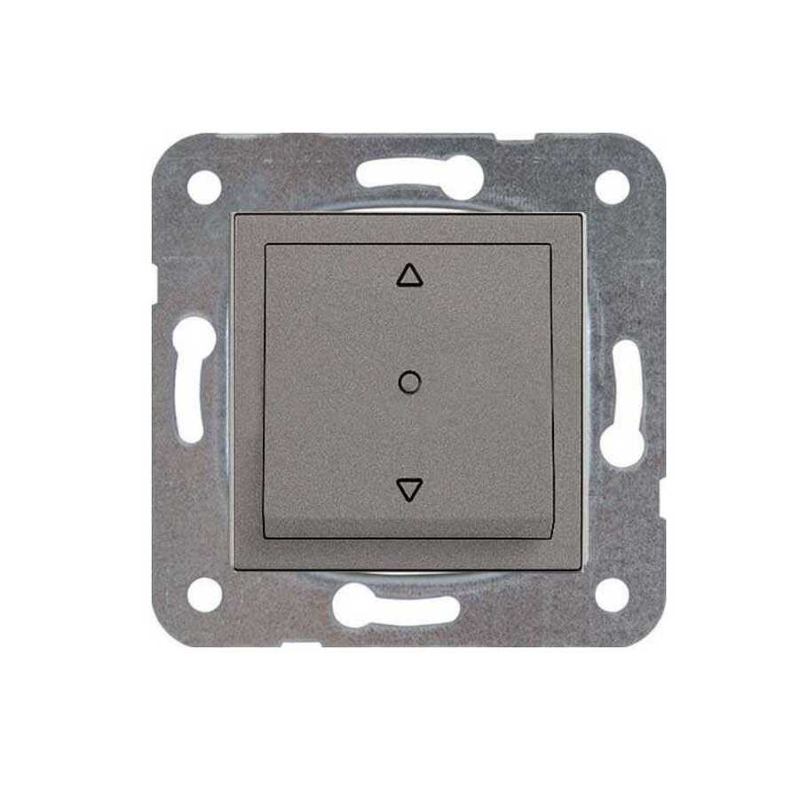 Artline Novella/Trenda Füme Tek Düğmeli Jaluzi Düğme (Mekanizma Hariç)