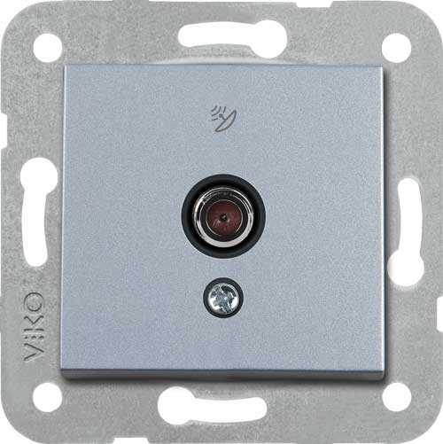 Artline Novella/Trenda Gümüş F Konnektör Uydu Prizi Kapak (Mekanizma Hariç)