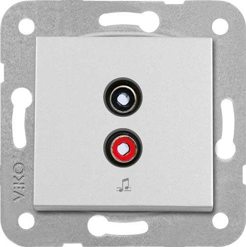 Artline Novella /Trenda Metalik Beyaz Müzik Yayın Prizi Kapak (Mekanizma Hariç)