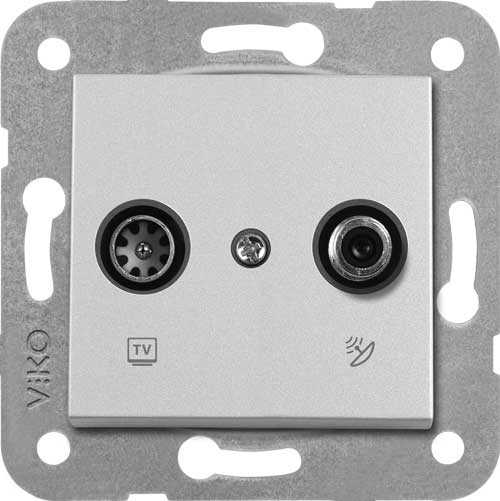 Artline Novella/Trenda Metalik Beyaz Tv-Sat Kapak (Mekanizma Hariç)