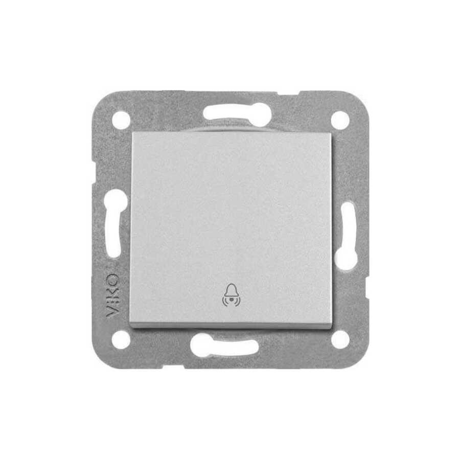 Artline Novella/Trenda Metalik Beyaz Zil Anahtarı Düğme (Mekanizma Hariç)