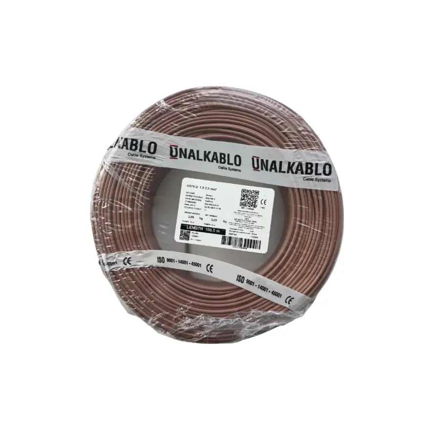 Ünal Nya Kablo 2,5 mm² Kahverengi ( H07V-U )