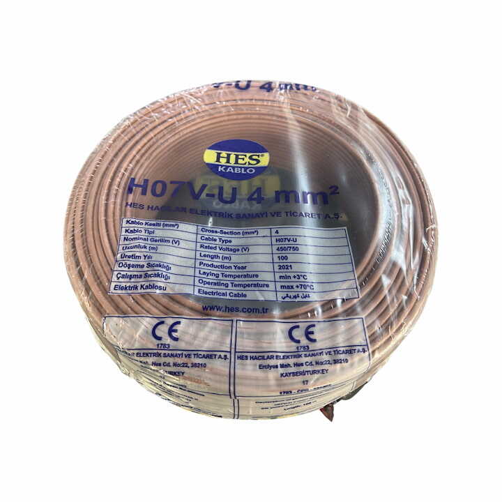 Hes Nya Kablo 4 mm² Kahverengi ( H07v-U )