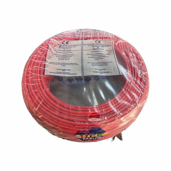 Hes Nya Kablo 6 mm² Kırmızı ( H07v-U )