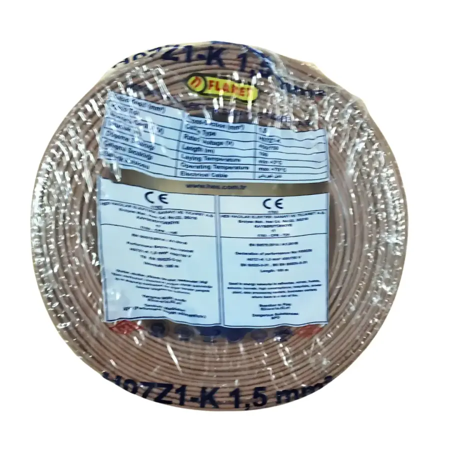 Hes Nyaf Kablo 1,5 Mm Kahverengi (H07z1-K) Halojen Free