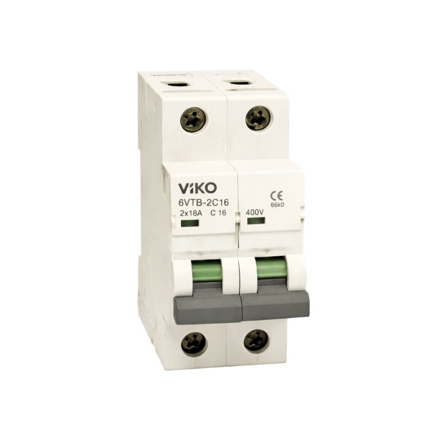 VIKO 6VTB-2C16 Otomatik Sigorta 6kA C Tipi 2x16A