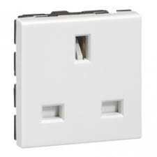 Legrand Armada İngiliz Standartı Topraklı Priz ,Beyaz,2 Modül