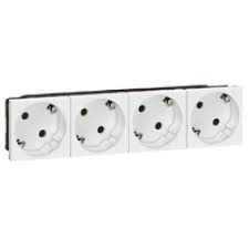 Legrand Armada 4X45 Topraklı Priz Beyaz 8 Modül