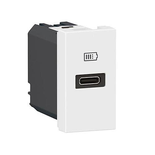 Legrand Armada Mosaic 077690L 20W USB Type-C Power Delivery Şarj Modülü Beyaz