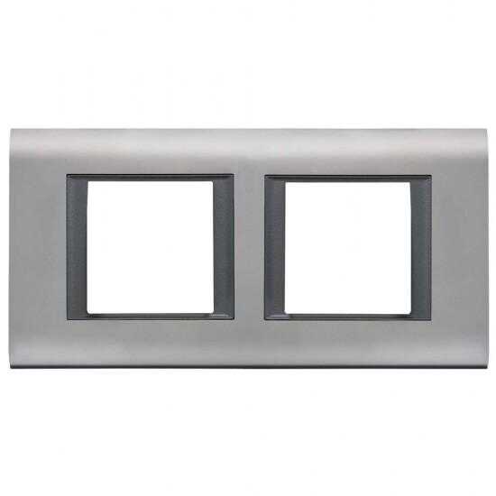 Viko Panasonic Thea Sistema Chrome Matt + Füme 2X2M Çerçeve