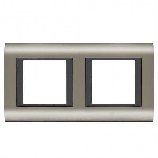 Viko Panasonic Thea Sistema Inox Füme 2X2M Çerçeve