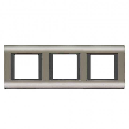 Viko Panasonic Thea Sistema Inox Füme 3X2M Çerçeve