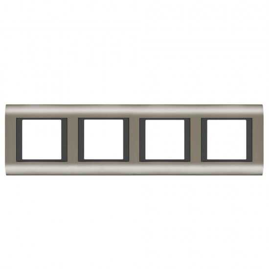 Viko Panasonic Thea Sistema Inox Füme 4X2M Çerçeve