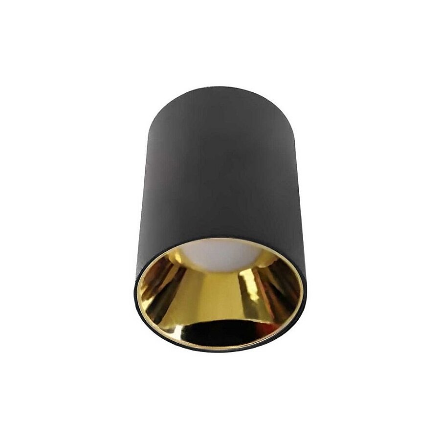 ACK AH03-08661 Dekoratif Tavan Armatürü, Gold Siyah Kasa Yuvarlak GU10