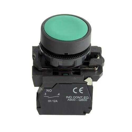 Mutlusan SW-AA31 22mm Plastik Yaylı Buton Start (Yeşil)