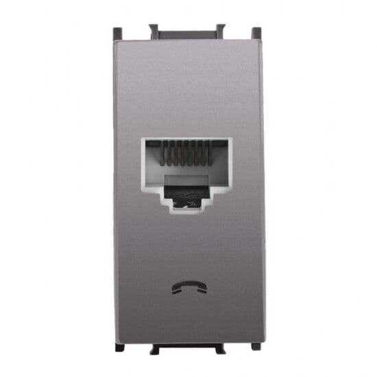 Thea / Panasonic Modüler Antrasit Nümeris Altlık+Düğme/Kapak 1m