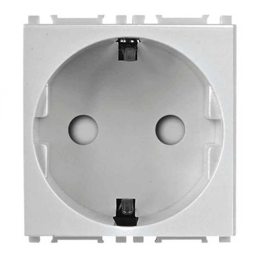 Viko Beyaz 45x45 Topraklı Priz 90800001