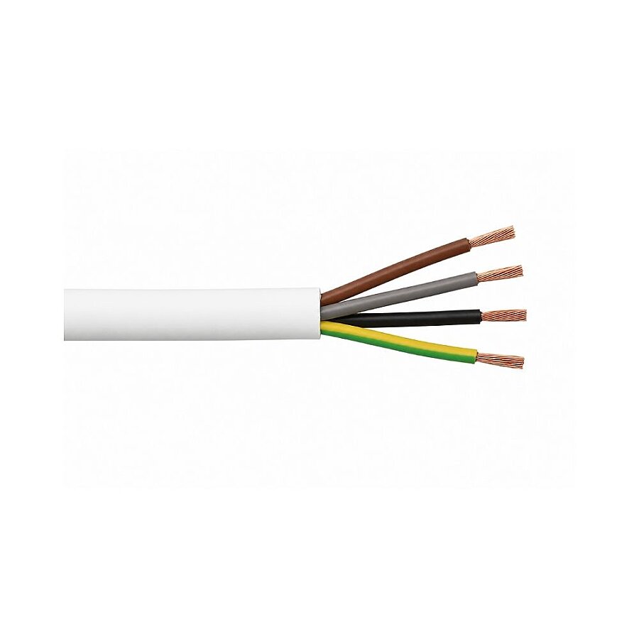 Ünal 4x2,5 mm² TTR Kablo Beyaz H05VV-F