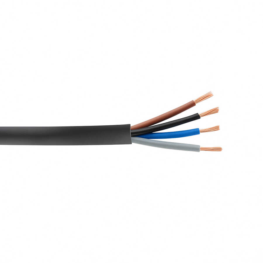 Ünal 4x16 mm² TTR Kablo Siyah H07VV-F