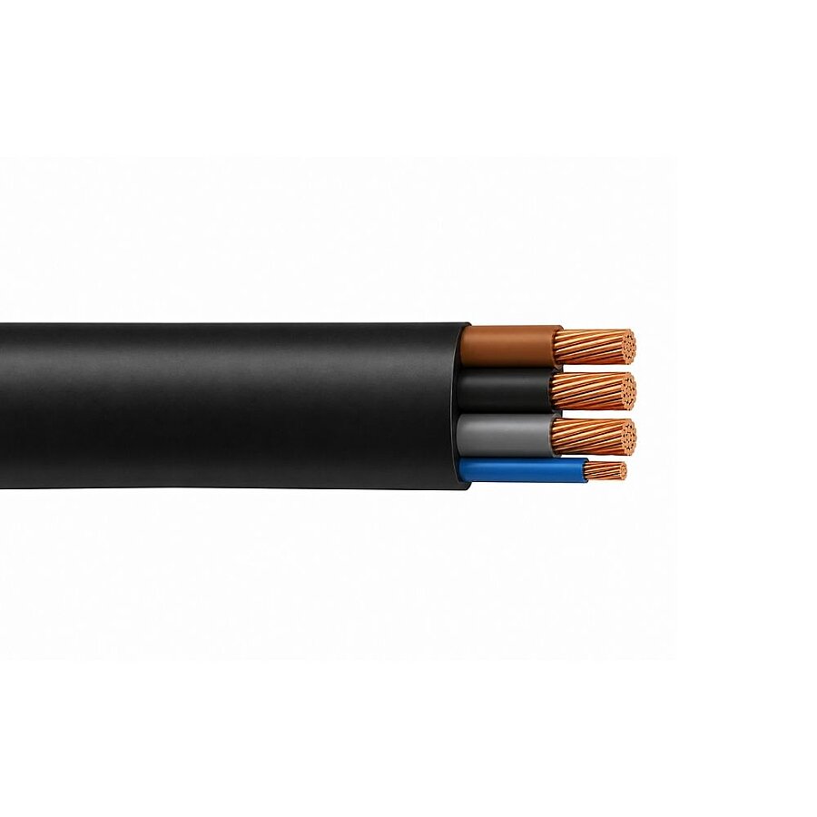 Ünal 5x25 mm² TTR Kablo Siyah YVV-K