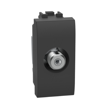 Bticino Living Light Koaksiyel SAT Prizi F Tipi 1M, Antrasit