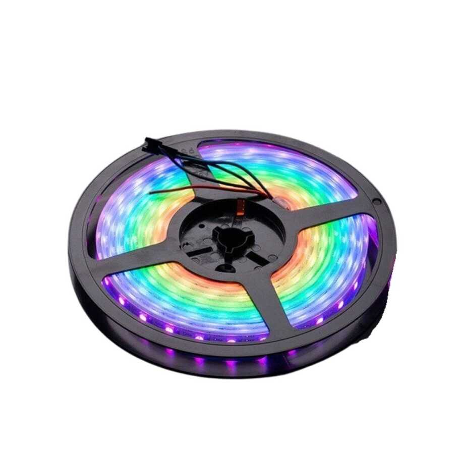 ACK AS01-00309 10W/mt 12V 3 Çipli 60 Ledli Şerit Led RGB