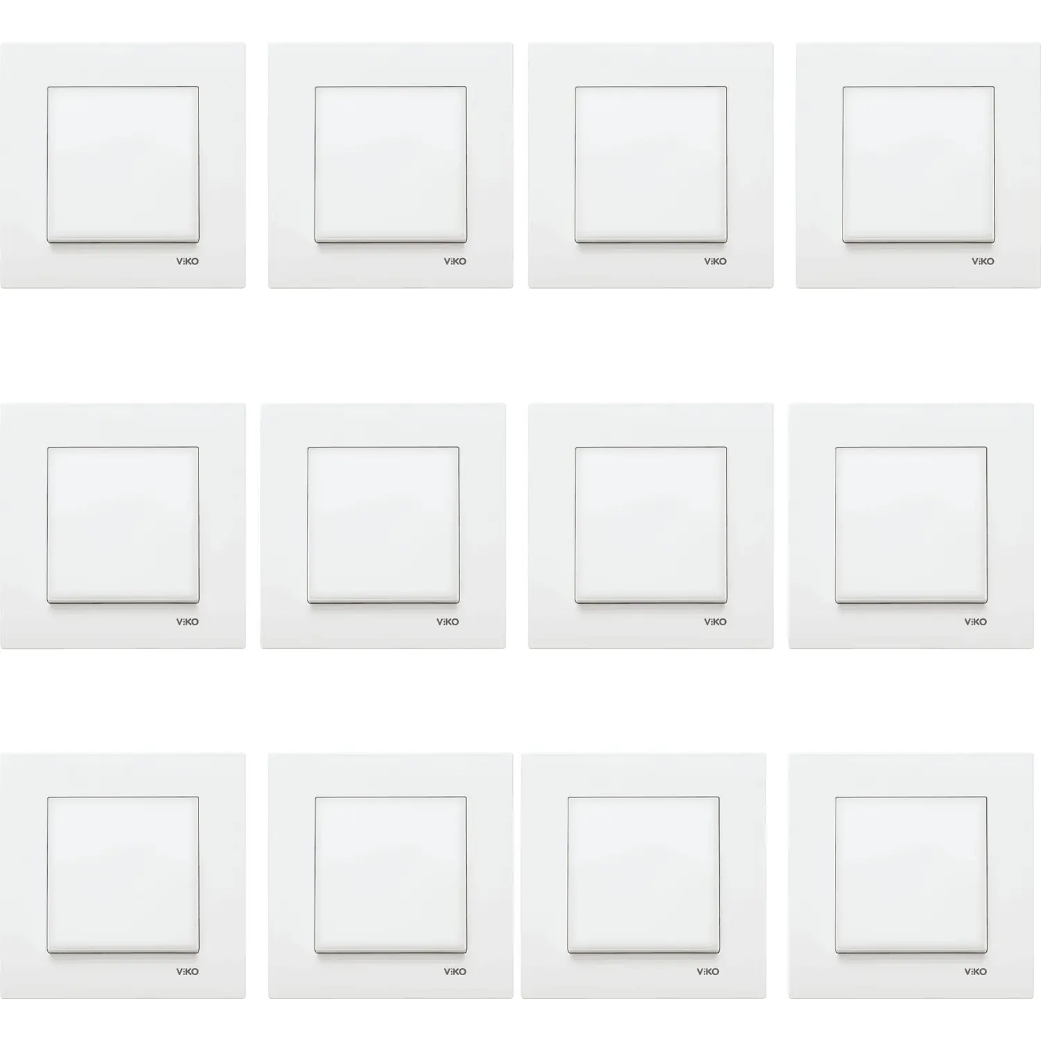 Viko Karre 12'li Beyaz Anahtar Çerçeve Dahil 90967001-12