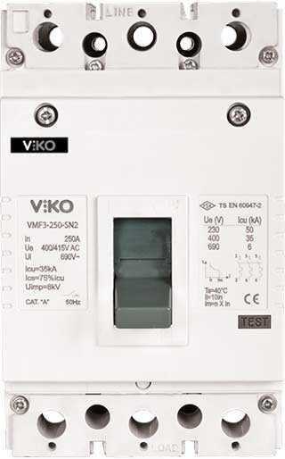Viko - VMF1-40-SN2 3x40A 25ka Sn2 Sabit Kompakt Şalter