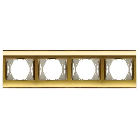 Viko Panasonic Thea Blu Gold + Dore Dörtlü Çerçeve