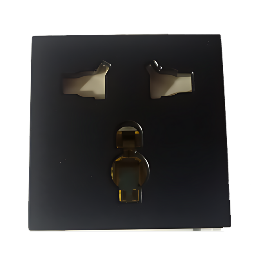 Viko Panasonic Thea Modüler Sistem Universal 2M Siyah Combi Prizi