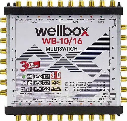 Wellbox 10/16 Multi Switch Sonlu Kaskatlı