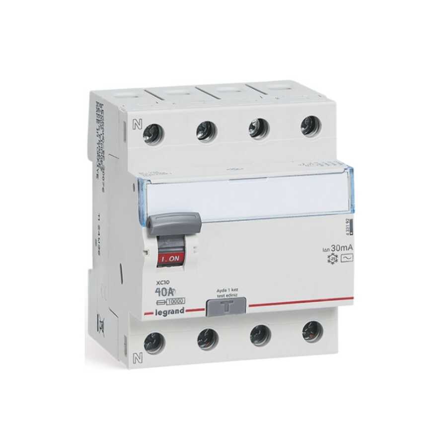 Legrand - 433233 4x40A XC10 30mA A Tip Kaçak Akım Koruma Rölesi