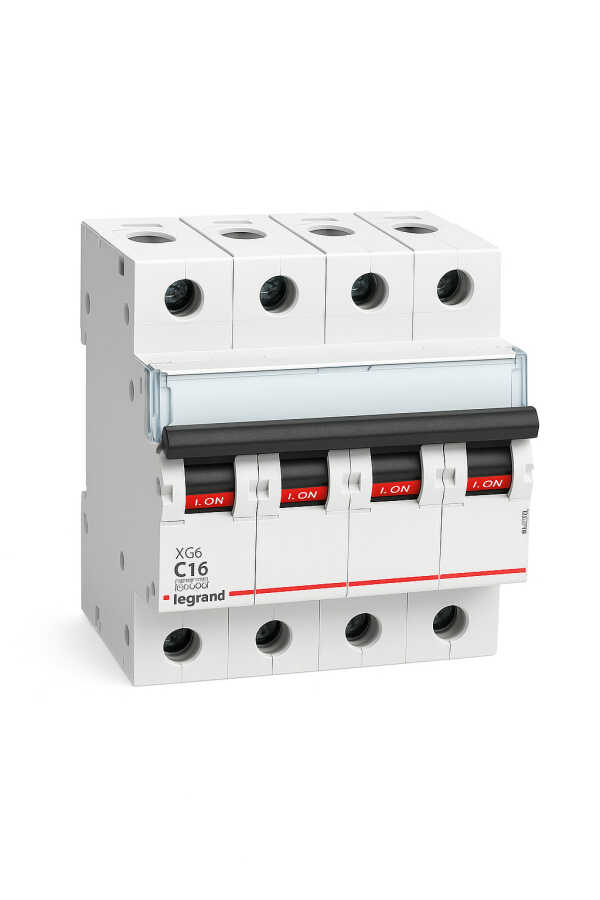 Legrand - 433704 4x16 Amper 6kA C Tipi Xg6 Otomatik Sigorta